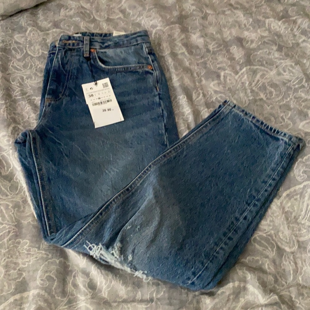 Zara High Rise Slim Ankle Length Jeans